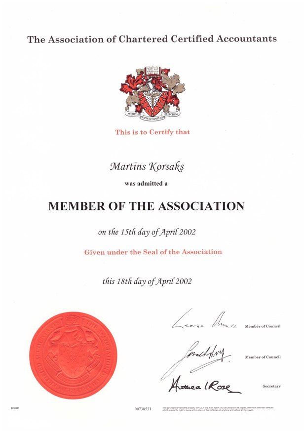 ACCA member - ACCA, 2002